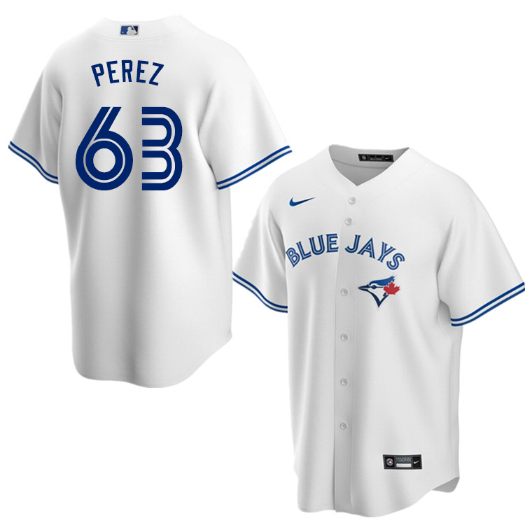 Nike Men #63 Hector Perez Toronto Blue Jays Baseball Jerseys Sale-White